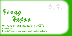 virag hajos business card